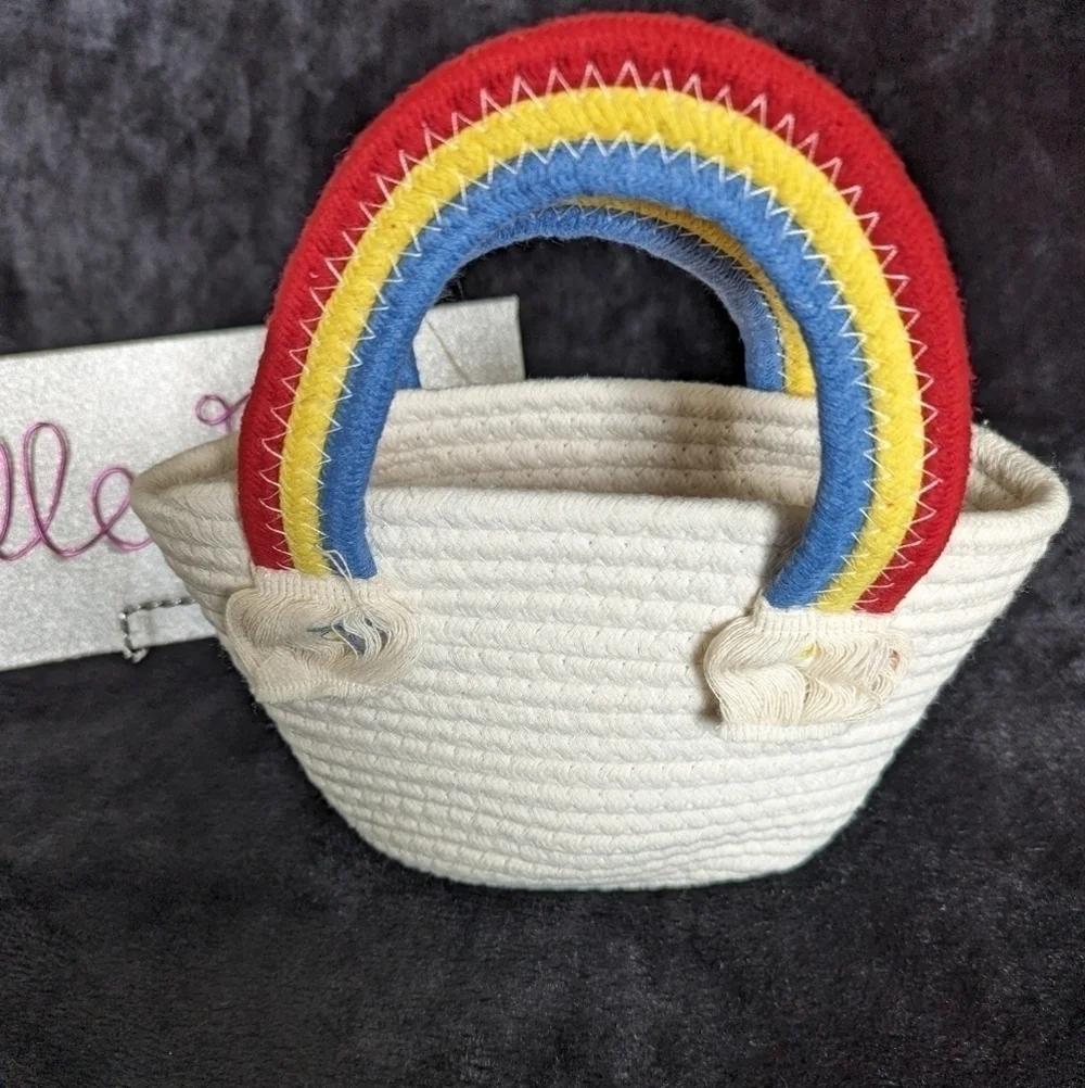 Rainbow Hand Bag / Basket